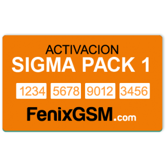 Activacion Sigma Pack 1 (Activacion INMEDIATA.)